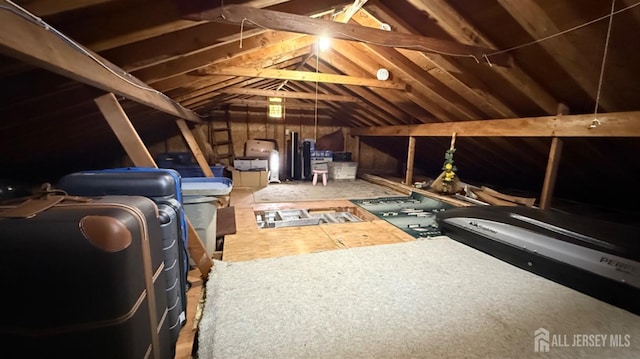 view of attic