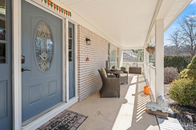 view of patio with covered porch