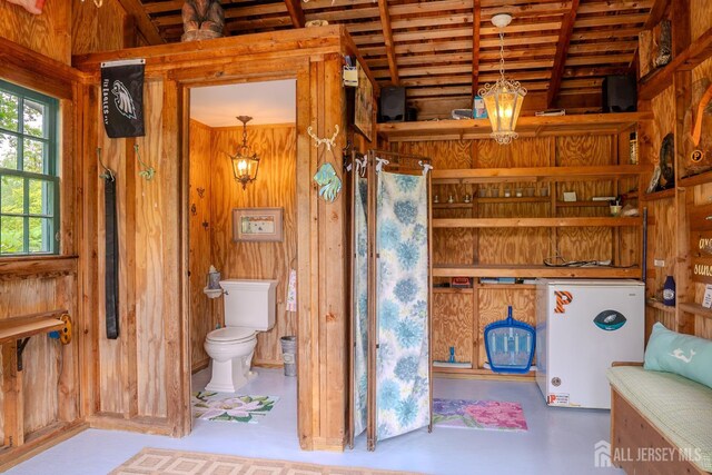 7 Finch Ct, West Windsor, NJ 08550 - bathroom with wood walls