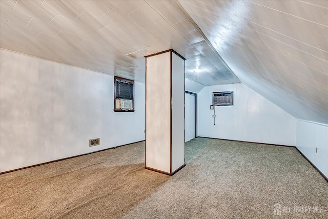 115 W Woodbridge Ave W, Iselin, NJ 08830 - bonus room with carpet, a wall unit AC, and lofted ceiling