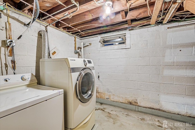 115 W Woodbridge Ave W, Iselin, NJ 08830 - laundry area with separate washer and dryer