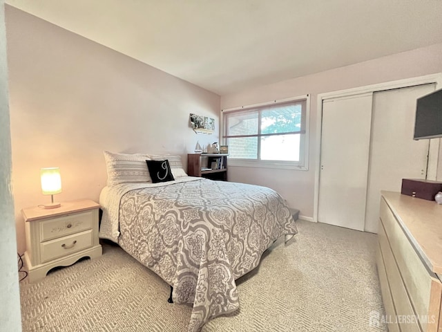 857 Jamestown Rd, East Windsor, NJ 08520 - bedroom with light colored carpet and a closet