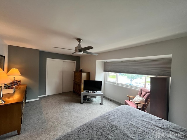 857 Jamestown Rd, East Windsor, NJ 08520 - carpeted bedroom with a closet and ceiling fan