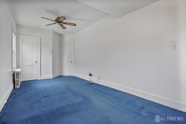 58 Fern St, Edison, NJ 08817 - unfurnished bedroom featuring carpet flooring, ceiling fan, and radiator