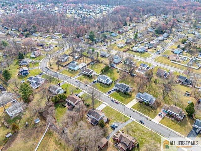 drone / aerial view featuring a residential view