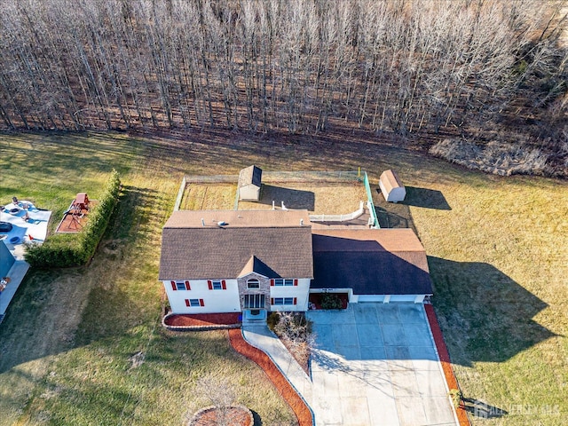 birds eye view of property