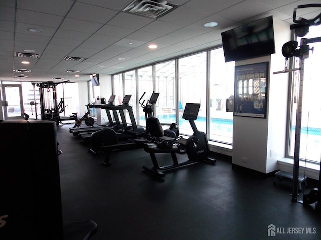 1 Spring St Unit 1205, New Brunswick, NJ 08901 - gym with plenty of natural light