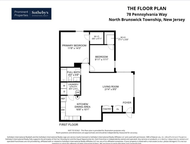 78 Pennsylvania Way N, Brunswick, NJ 08902 - floor plan / room layout