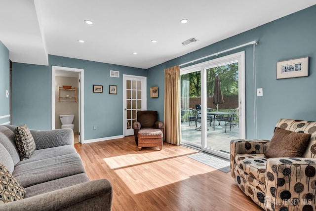 6 Onondaga St, Old Bridge, NJ 08857 - living area with recessed lighting, light wood-style flooring, and baseboards