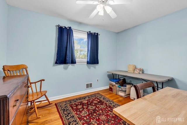 6 Onondaga St, Old Bridge, NJ 08857 - office space featuring wood finished floors, a ceiling fan, and baseboards