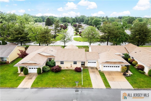 aerial perspective of suburban area