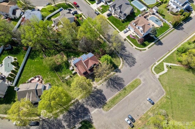 birds eye view of property featuring a residential view