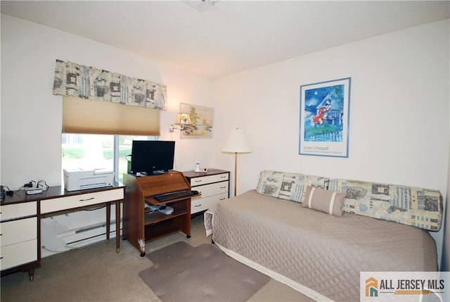 398 Fuchsia Plz Unit C, Monroe, NJ 08831 - carpeted bedroom with a baseboard radiator