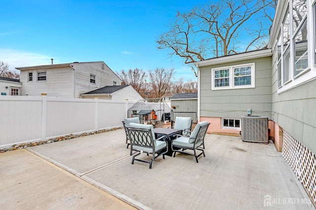 29 Dumas Rd, Old Bridge, NJ 08857 - fenced backyard featuring outdoor dining area and a patio area