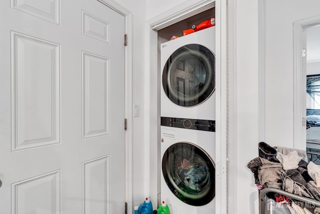 176 Main St, East Brunswick, NJ 08816 - washroom with estacked washer and dryer
