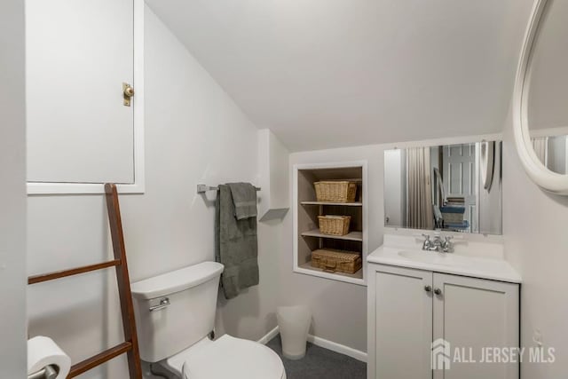 117 Osceola Ave, Middlesex, NJ 08846 - half bath featuring vanity and built in shelves