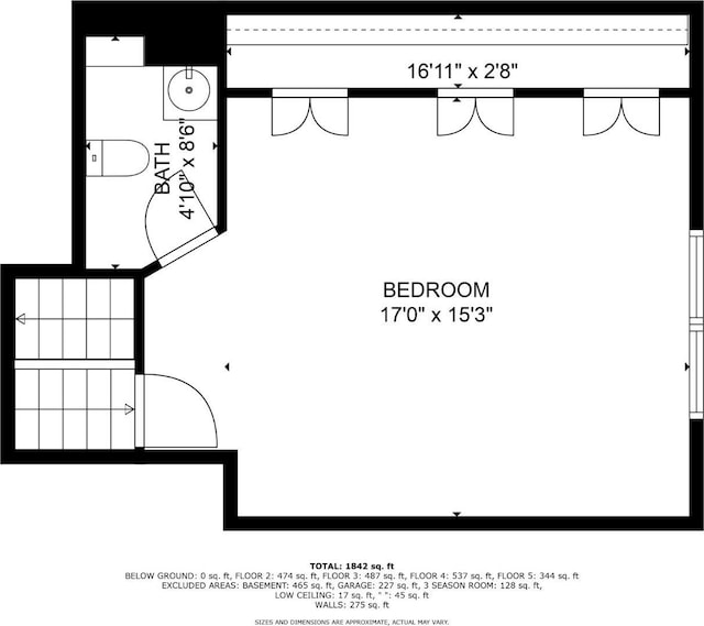 117 Osceola Ave, Middlesex, NJ 08846 - view of floor plan / room layout