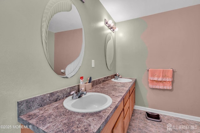 11 Patio Ct, Monroe, NJ 08831 - bathroom featuring double vanity and baseboards