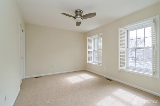 52 Fair Acres Ct, South Brunswick, NJ 08540 - unfurnished room with light carpet and a ceiling fan