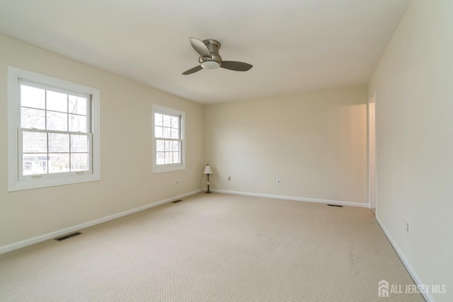 52 Fair Acres Ct, South Brunswick, NJ 08540 - empty room with light carpet and ceiling fan