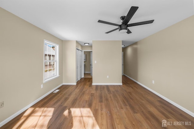15 Betsy Ross Dr Unit B, Monroe, NJ 08831 - empty room featuring wood finished floors and ceiling fan