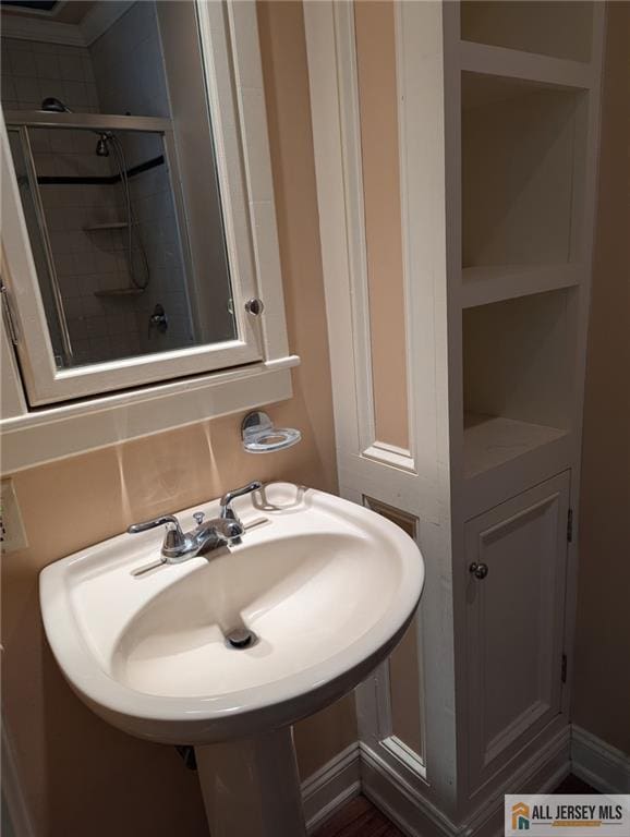 41 Village Rd, Sea Bright, NJ 07760 - bathroom with a tile shower