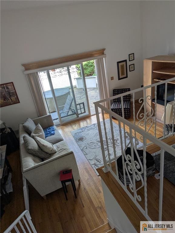41 Village Rd, Sea Bright, NJ 07760 - living area with light wood-style floors