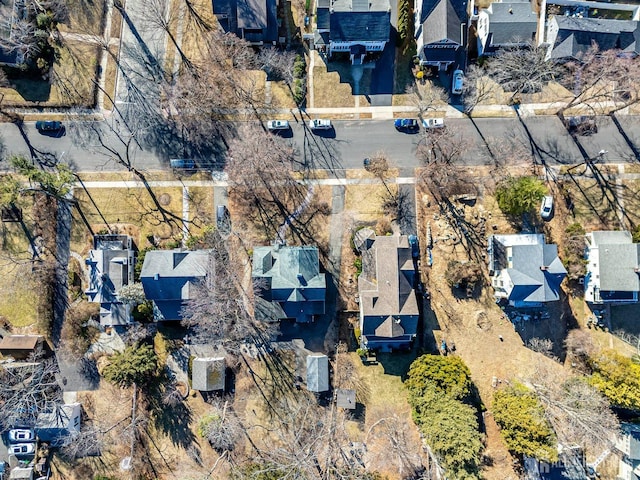 bird's eye view with a residential view