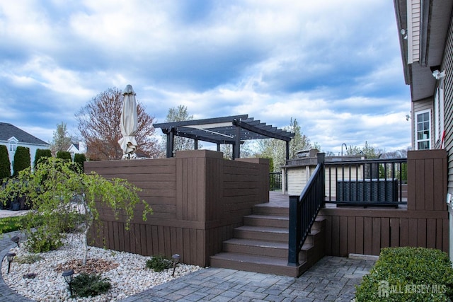 23 Keswick Cir, Monroe, NJ 08831 - wooden terrace featuring a pergola