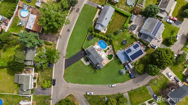 11 Stockton Rd, New Brunswick, NJ 08901 - aerial overview of property's location featuring a pool area