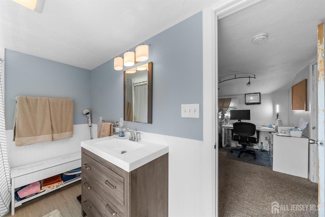 11 Stockton Rd, New Brunswick, NJ 08901 - bathroom featuring vanity and wood finished floors