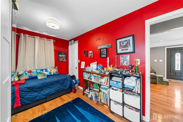 11 Stockton Rd, New Brunswick, NJ 08901 - bedroom featuring wood finished floors and baseboards