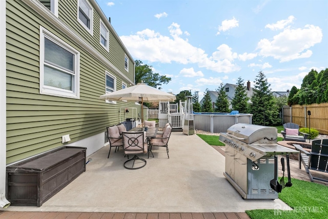 11 Stockton Rd, New Brunswick, NJ 08901 - view of patio / terrace with outdoor dining area and a grill