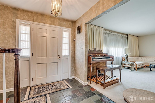 31 Riverview Ter, Hillsborough, NJ 08844 - entrance foyer with plenty of natural light and a chandelier