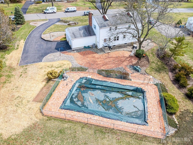 31 Riverview Ter, Hillsborough, NJ 08844 - view from above of property featuring a pool area