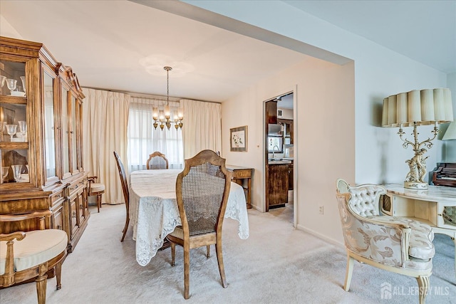 31 Riverview Ter, Hillsborough, NJ 08844 - dining area featuring a chandelier and light colored carpet