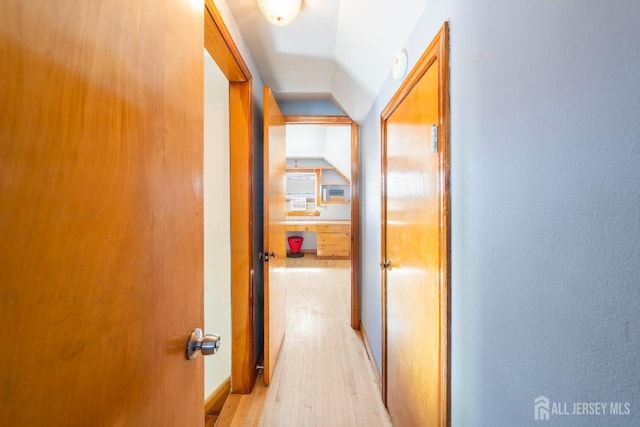 86 Lawrence St, Fords, NJ 08863 - hallway featuring light wood-style floors and lofted ceiling