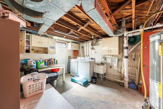 86 Lawrence St, Fords, NJ 08863 - below grade area with independent washer and dryer and gas water heater