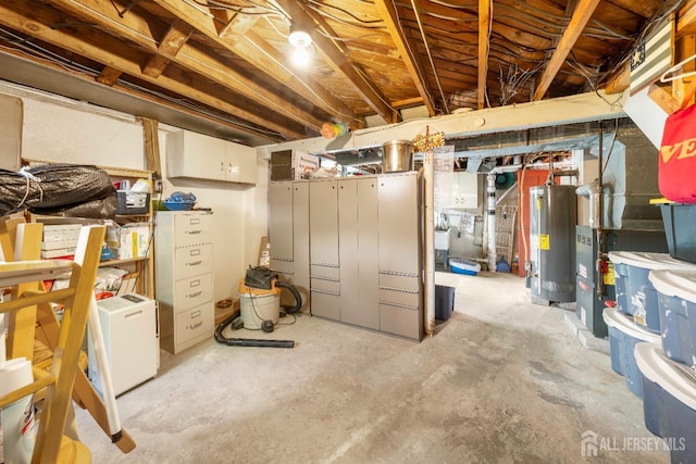 86 Lawrence St, Fords, NJ 08863 - unfinished basement featuring gas water heater