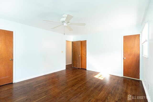 28 Beechwood Ave, Edison, NJ 08837 - unfurnished room featuring wood finished floors, ceiling fan, and baseboards