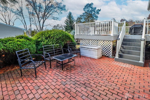 view of patio / terrace featuring a deck