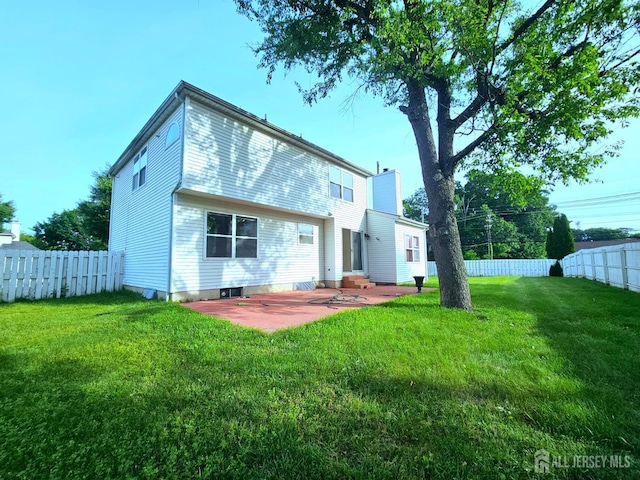 53 Perilli Dr, Hamilton, NJ 08610 - rear view of house with a patio and entry steps