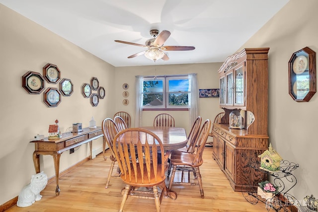 700 Sunbrite Ln, Piscataway, NJ 08854 - dining space featuring a ceiling fan and light wood-style floors