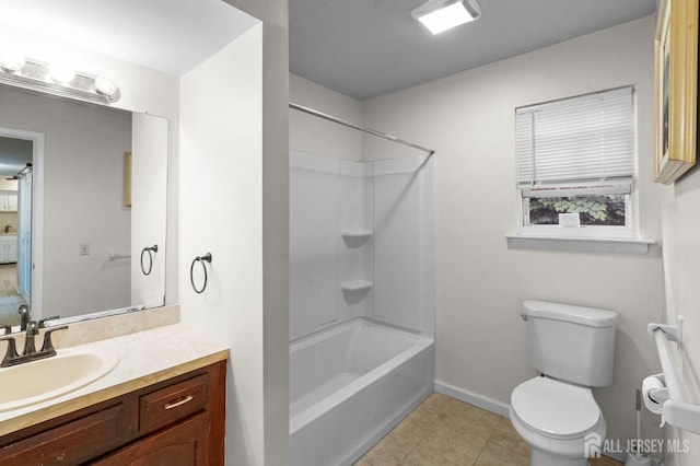 31 Hanover Sq, Middlesex, NJ 08846 - bathroom with vanity, shower / tub combination, and tile patterned flooring