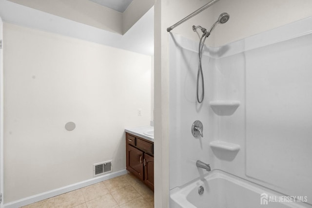 31 Hanover Sq, Middlesex, NJ 08846 - bathroom with shower / bathtub combination, vanity, and tile patterned flooring