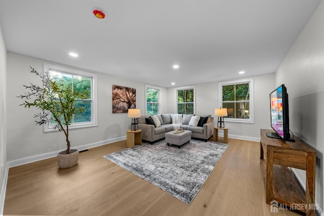 2 Beech Ln, Edison, NJ 08820 - living area with wood finished floors, recessed lighting, and baseboards