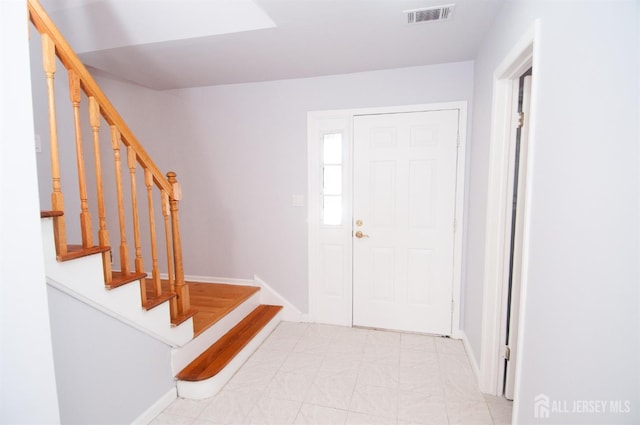 view of entrance foyer