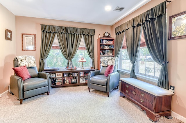 312 Bunnell Pl, Lacey, NJ 08731 - living area with carpet, baseboards, and recessed lighting