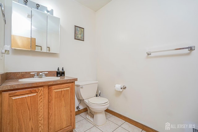 220 Raritan St, South Amboy, NJ 08879 - bathroom with tile patterned floors and vanity