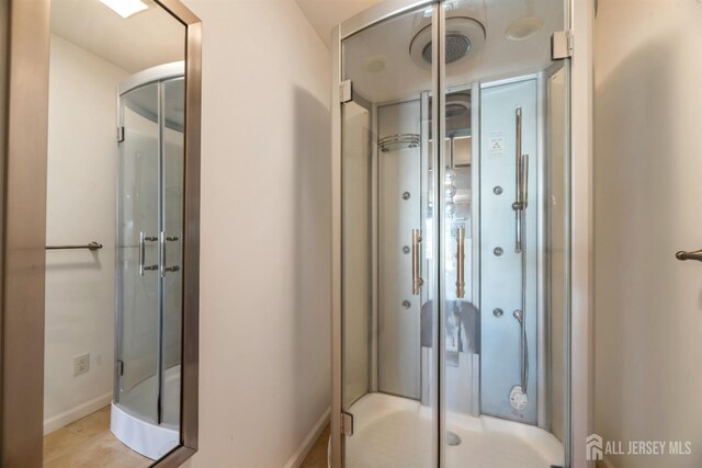 bathroom with walk in shower